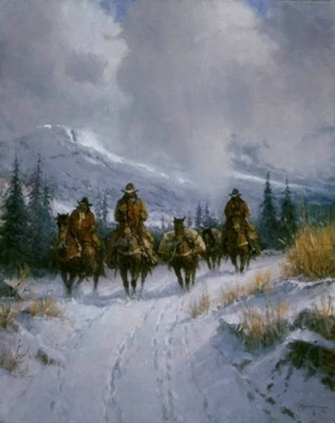 Bundled Blessed And Headin West By G. Harvey by G Harvey — Giclee On Canvas Artist Proof