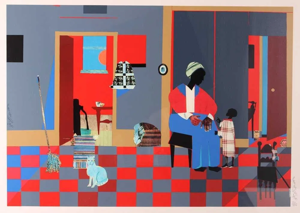 Early Carolina Morning - Serigraph by Romare Bearden
