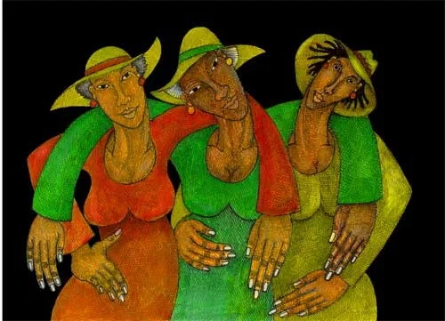 Hats Giclee by Charles Bibbs