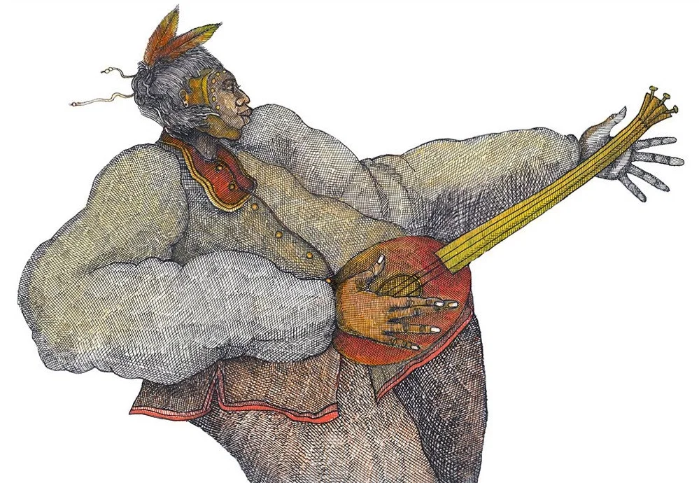 Mystic Music Maker by Charles Bibbs — Giclee On Paper