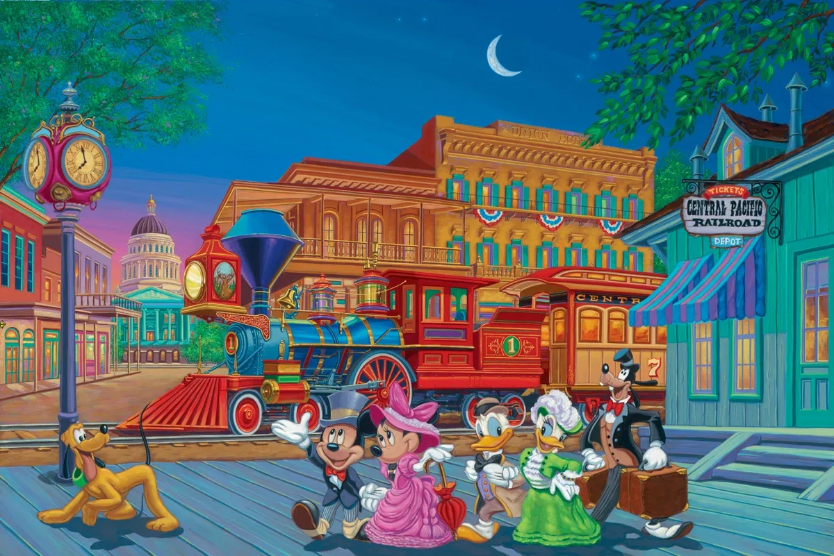 Arriving In Style He  by Manuel Hernandez — Mixed Media On Paper