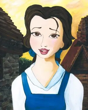 Belle Giclée On Canvas by Paige O Hara