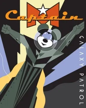 Katie Kelly - Captain M Serigraph On Canvas
