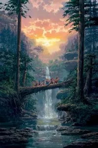 Rodel Gonzalez - The Journey Home Hand Embellished Giclee On Canvas