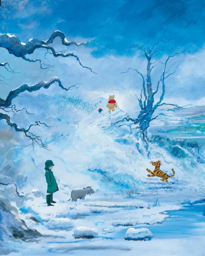 Winter - From Disney Winnie the Pooh by Peter / Harrison Ellenshaw — Giclee On Canvas