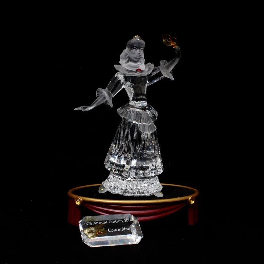 Swarovski Columbine Includes Stand And Plaque by Swarovski Crystal
