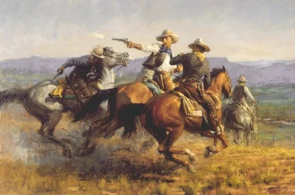 Desperate Ride By Andy Thomas by Andy Thomas — Giclee On Canvas Artist Proof