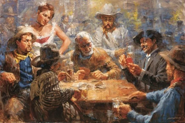 Draw Poker By Andy Thomas by Andy Thomas — Giclee On Canvas Artist Proof