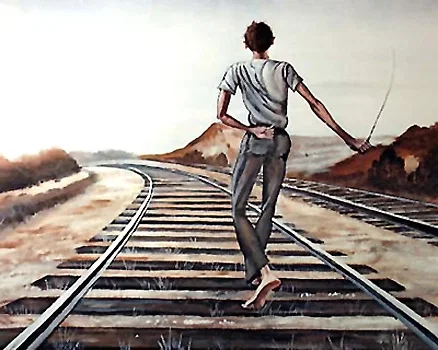 Destination Unknown Signed And Numbered Limited Edition by Ernie Barnes — Lithograph