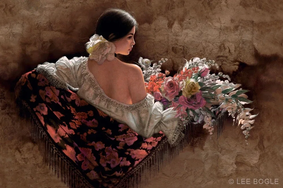 Flores De La Elegancia by Lee Bogle — Giclee On Canvas