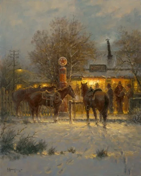Hard Tack And Mail Artist Proof by G Harvey — Giclee On Canvas