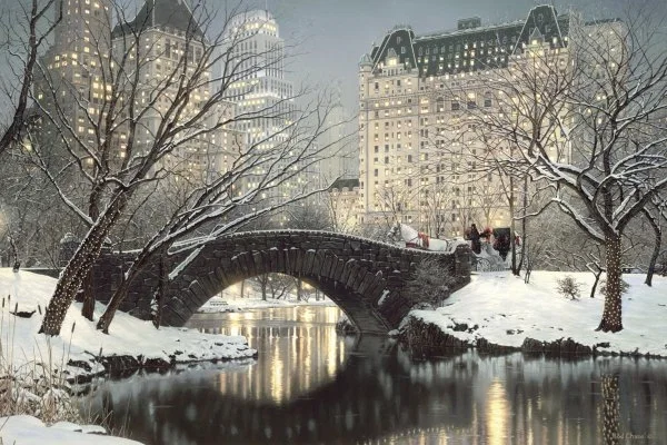 Holiday In The Park By Rod Chase by Rod Chase — Giclee On Canvas Artist Proof