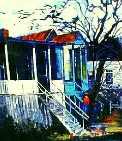 House On Pearl Street Estate Certified Serigraph by William Tolliver