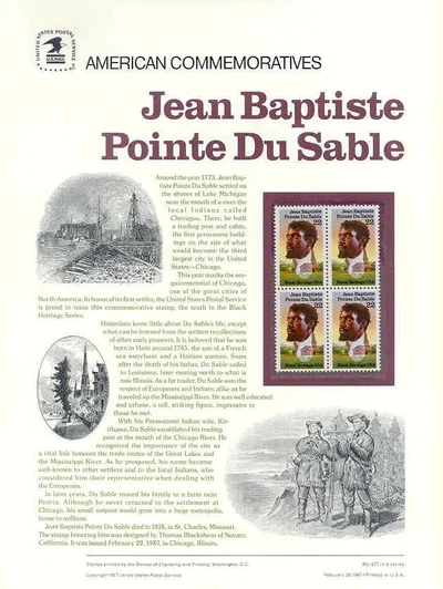 Du Sable-Commemorative Pane by Thomas Blackshear