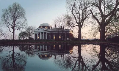 Jeffersons Monticello By Rod Chase  Full Image by Rod Chase