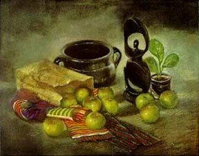 Still Life With Kinte Cloth by Brenda Joysmith