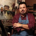 Thomas Kinkade DC Comics artist portrait