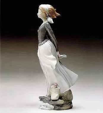 Wind Blown Girl 1974-02 by Lladro — Porcelain Figurine
