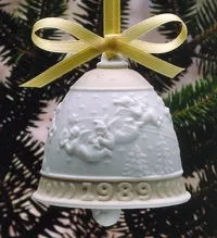 Christmas Bell 1989 - Open Box by Lladro — Porcelain Figurine