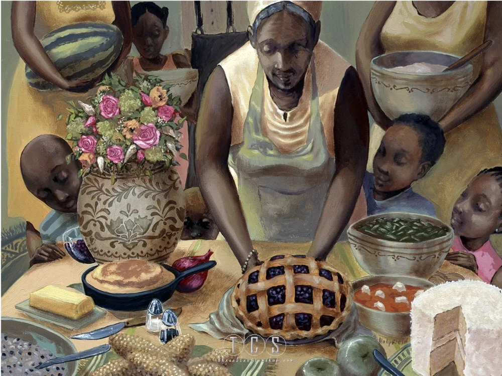 Mamas Table by John Holyfield — Lithograph
