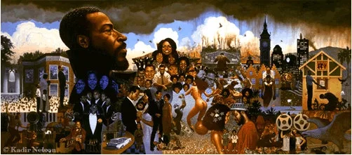 The Life Of Marvin Gaye Giclee On Canvas Artist Proof by Kadir Nelson
