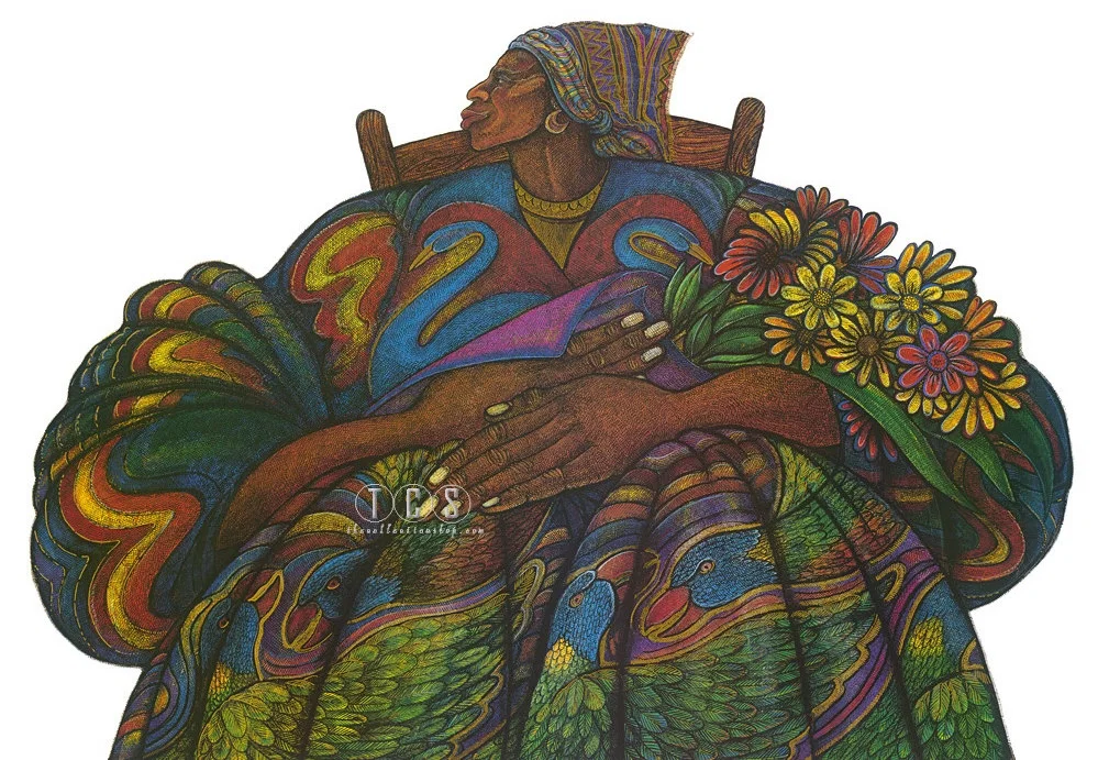 Mother Love Small Artist Proof with Remarque by Charles Bibbs