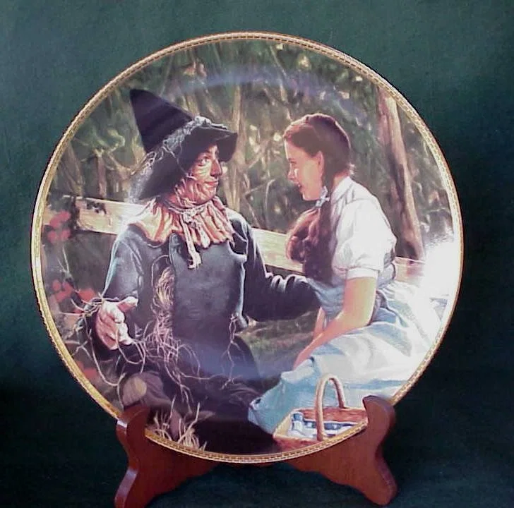 1988 Wizard Of Oz Dorothy Meets The Scarecrow by Thomas Blackshear — Plate