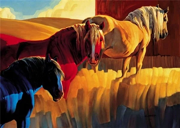 Primary Colors By Nancy Glazier Serigraph  Signed And Numbered by Nancy Glazier