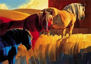 Nancy Glazier-Primary Colors By Nancy Glazier Serigraph Artist Proof