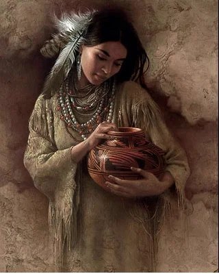 The Red Pot by Lee Bogle — Giclee On Canvas