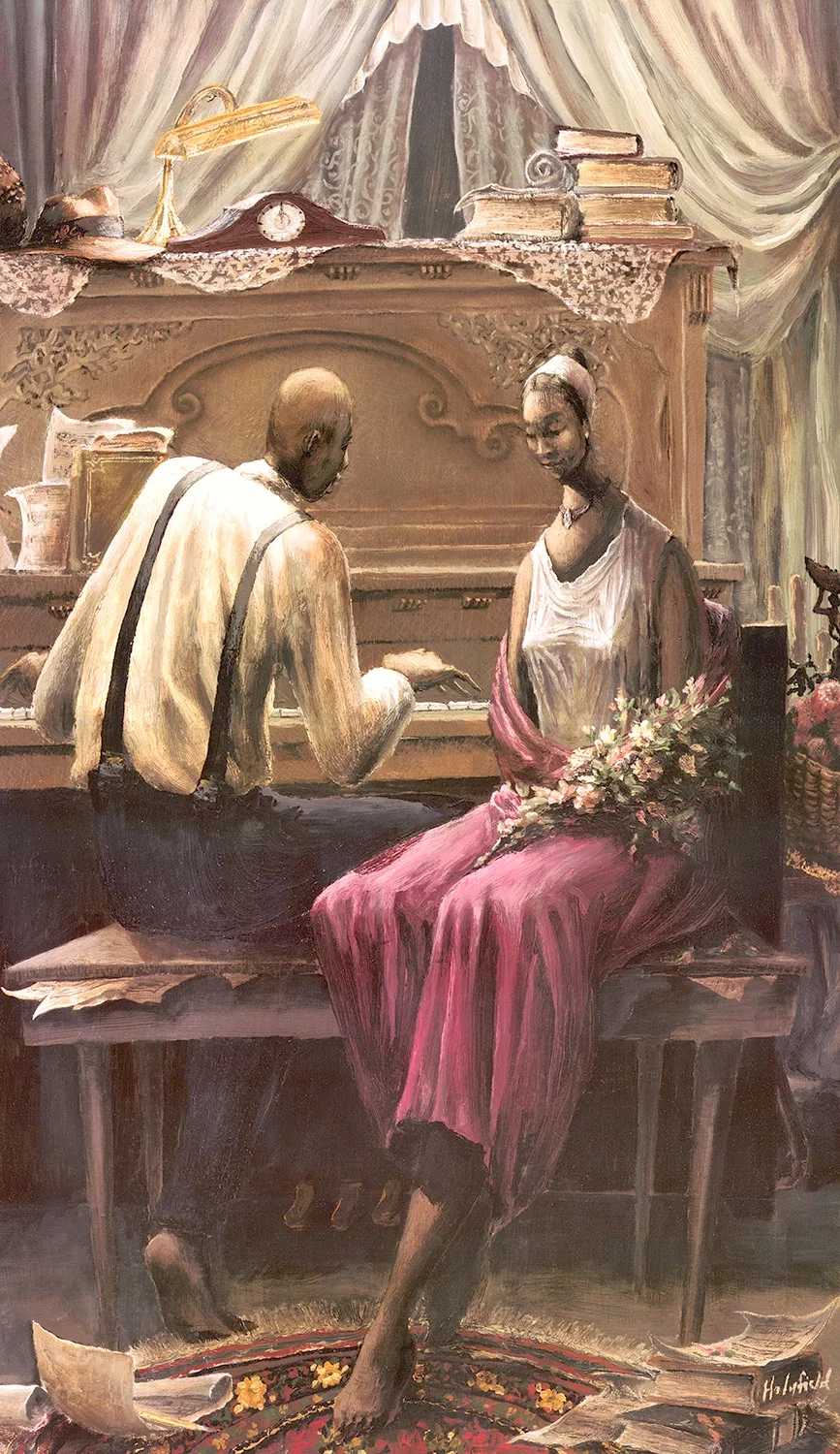 Serenade by John Holyfield — Lithograph