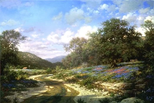 Spring Shadows By Larry Dyke Print  Signed And Numbered by Larry Dyke