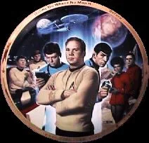 Star Trek Collector Plate 25th Anniversary by Thomas Blackshear