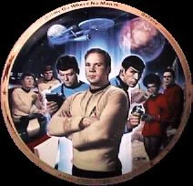 Star Trek Collector Plate 25th Anniversary by Thomas Blackshear