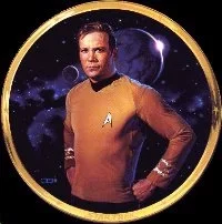 Star Trek Captain Kirk 25th Anniversary Plate by Thomas Blackshear