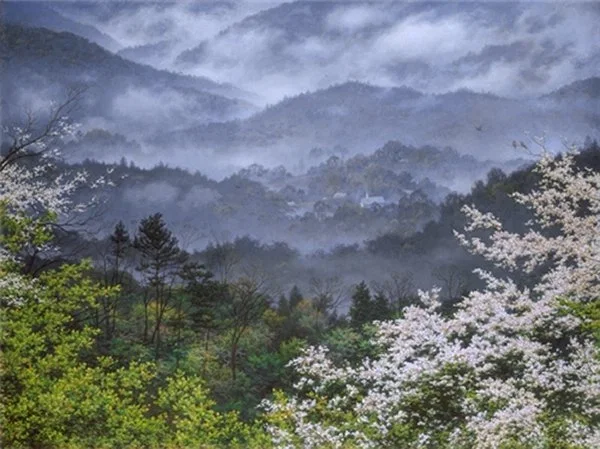 The Church In The Valley By Larry Dyke Print  Signed And Numbered by Larry Dyke