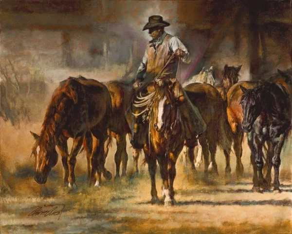 The Horse Wrangler By Chris Owen by Chris  Owen — Giclee On Canvas Artist Proof