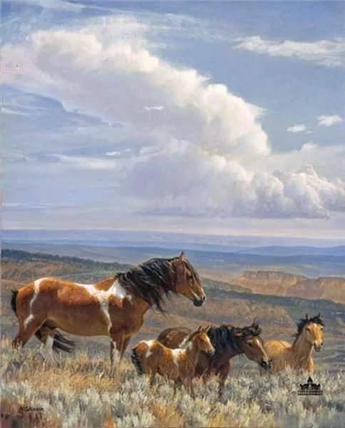 The Whispering Wind By Nancy Glazier Canvas  Signed And Numbered by Nancy Glazier