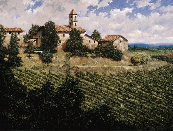 Tuscan Sun By George Hallmark  Full Image Giclee On Canvas  Artist Proof by George Hallmark