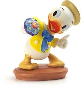 Mr Duck Steps Out Louie Tag Along Trouble by WDCC Disney Classics — Porcelain Figurine