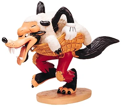 Three Little Pigs Big Bad Wolf I'm A Poor Little Sheep by WDCC Disney Classics — Porcelain Figurine